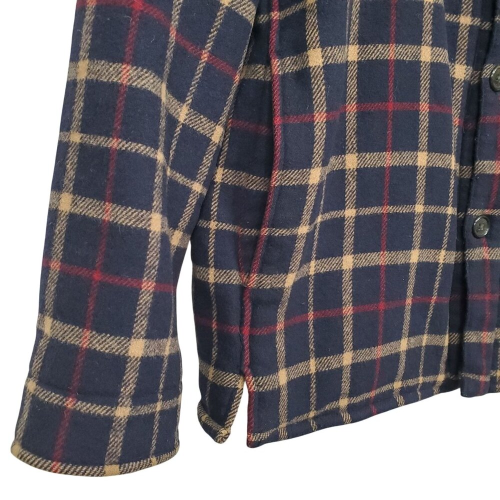 Brooks Brothers Mens M Jacket Plaid Wool Blend Short Coat Plaid Check Heritage - Picture 14 of 15